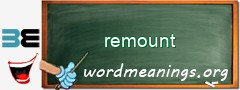 WordMeaning blackboard for remount